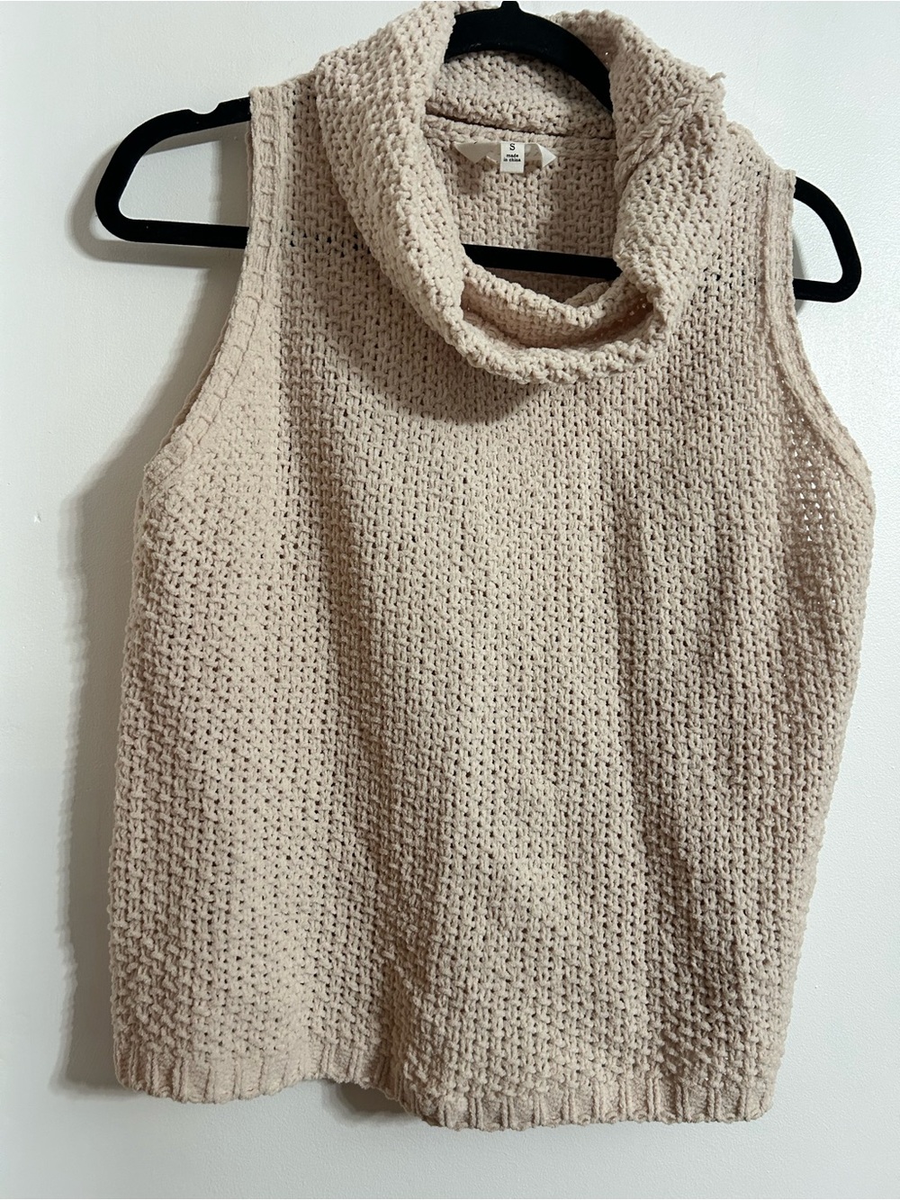 heyday Cream Knit Cowl Neck Tank